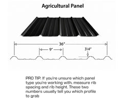 Corrugated Panel Insert Stock ** Standard AG and Standing Seam **